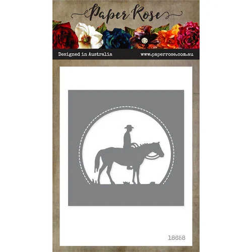 Paper Rose - Dies - Man on Horse Circle 1 Paper Rose - Dies - Man on Horse Circle