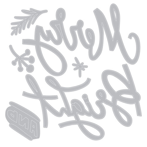Sizzix - Tim Holtz - Thinlits Dies - Vault Merry and Bright 3 Sizzix - Tim Holtz - Thinlits Dies - Vault Merry and Bright