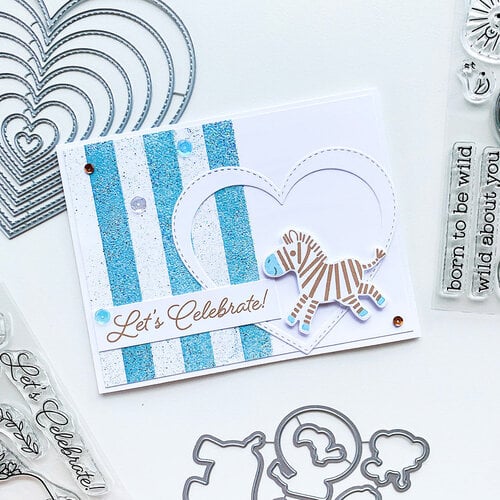 Catherine Pooler Designs - One Plus One Collection - Dies - Nested Stitched Hearts