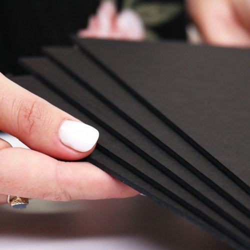 Scrapbook.com - 12 x 12 Chipboard - 2X Heavy - 90pt - Black - 2 Sheets