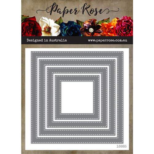 Paper Rose - Dies - Stitched Square Frames 1 Paper Rose - Dies - Stitched Square Frames