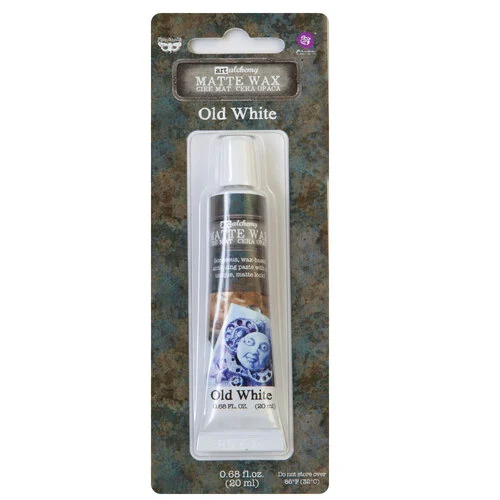 Prima - Finnabair Collection - Art Alchemy - Matte Wax Paste - Old White