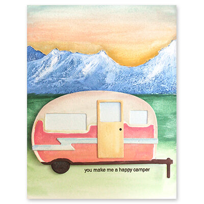 Penny Black - Dream and Discover Collection - Creative Dies - Campers