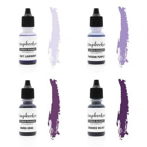 Scrapbook.com - Premium Hybrid Reinker Kit - Violet Group