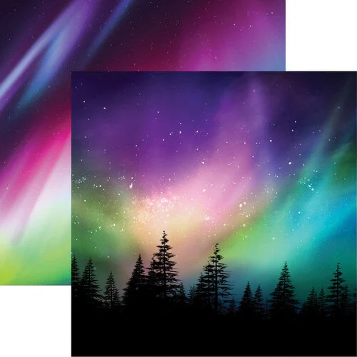Reminisce - 12 x 12 Double Sided Paper - Aurora Borealis 1 Reminisce - 12 x 12 Double Sided Paper - Aurora Borealis