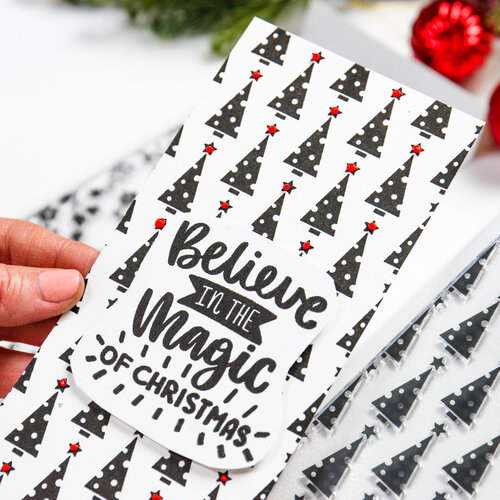 Scrapbook.com - Clear Photopolymer Stamp Set - Slimline Mod Trees