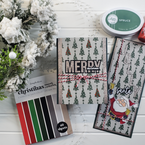 Scrapbook.com - Clear Photopolymer Stamp Set - Slimline Mod Trees