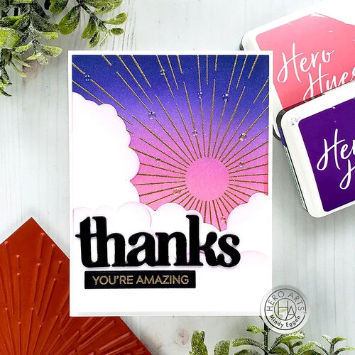 Hero Arts - Clings - Repositionable Rubber Stamps - Sun Ray Bold Prints 3 Hero Arts - Clings - Repositionable Rubber Stamps - Sun Ray Bold Prints