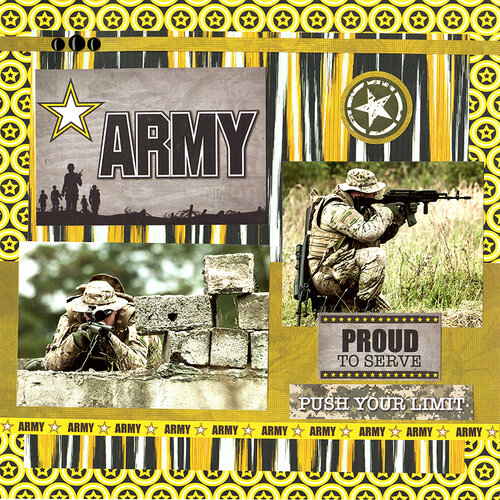 Reminisce - Army Collection - 12 x 12 Collection Kit 2 Reminisce - Army Collection - 12 x 12 Collection Kit