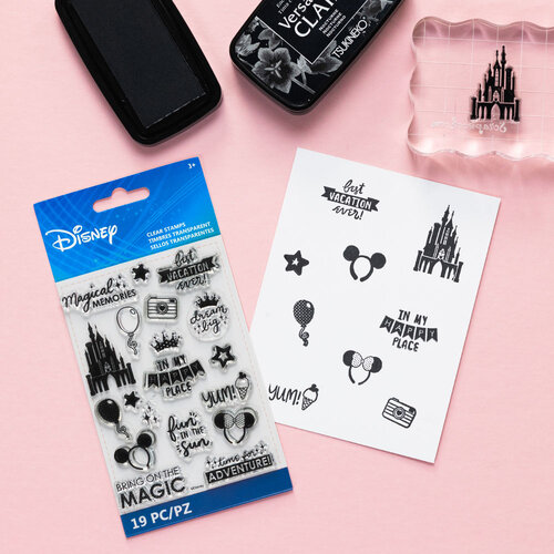 EK Success - Disney Collection - Clear Silicone Stamps - Words