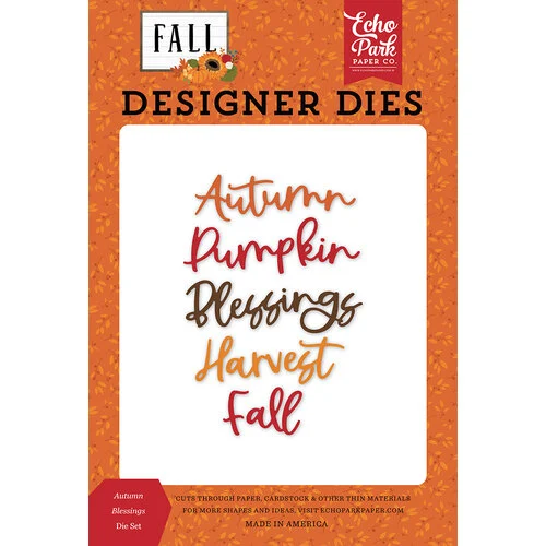 Echo Park - Fall Collection - Designer Dies - Autumn Blessings 1 Echo Park - Fall Collection - Designer Dies - Autumn Blessings