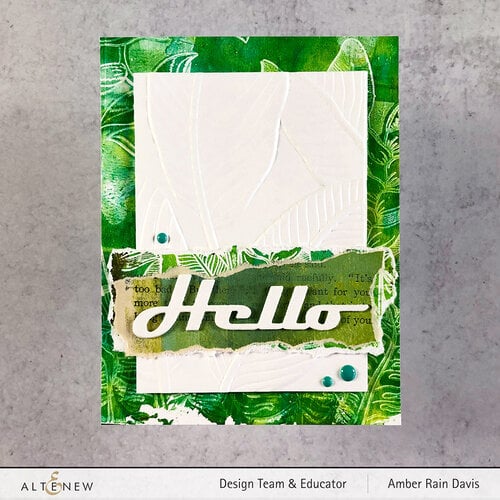 Altenew - Embossing Folder - 3D - Banana Leaves 2 Altenew - Embossing Folder - 3D - Banana Leaves