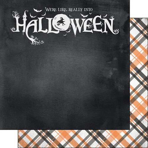 Scrapbook Customs - 12 x 12 Double Sided Paper - Into Halloween 1 Scrapbook Customs - 12 x 12 Double Sided Paper - Into Halloween