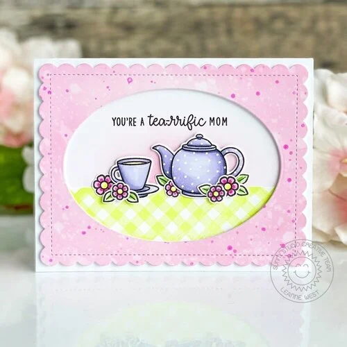 Sunny Studio Stamps - Clear Photopolymer Stamps - Tea-riffic