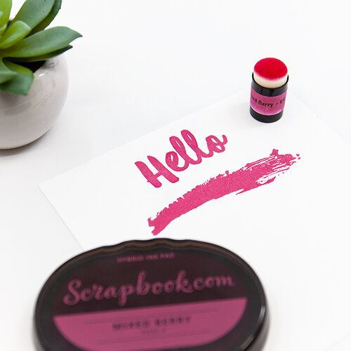 Scrapbook.com - Premium Hybrid Ink Pad and Reinker - Mixed Berry 4 Scrapbook.com - Premium Hybrid Ink Pad and Reinker - Mixed Berry