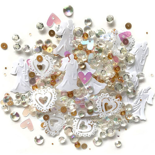 Buttons Galore and More - Sparkletz Collection - Embellishments - Just Married 1 Buttons Galore and More - Sparkletz Collection - Embellishments - Just Married