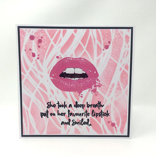 Visible Image - 6 x 6 Stencil - Fibres