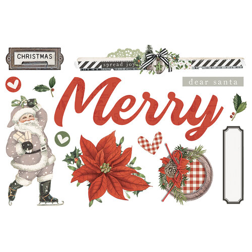 Simple Stories - Simple Pages Collection - Page Pieces - Merry Christmas 2 Simple Stories - Simple Pages Collection - Page Pieces - Merry Christmas