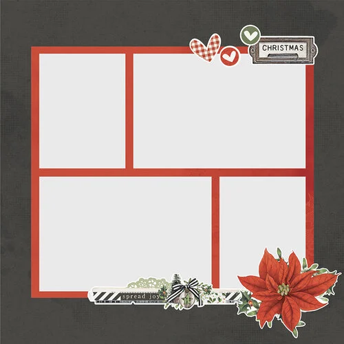 Simple Stories - Simple Pages Collection - Page Pieces - Merry Christmas 4 Simple Stories - Simple Pages Collection - Page Pieces - Merry Christmas