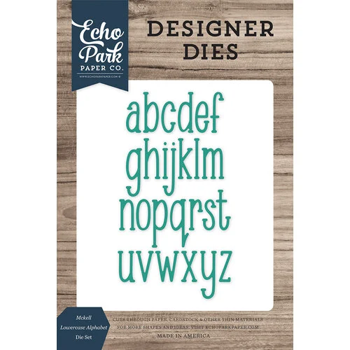 Echo Park - Designer Dies - McKell Lowercase Alphabet Die Set 1 Echo Park - Designer Dies - McKell Lowercase Alphabet Die Set