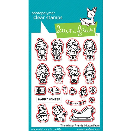 Lawn Fawn - Lawn Cuts - Dies - Tiny Winter Friends