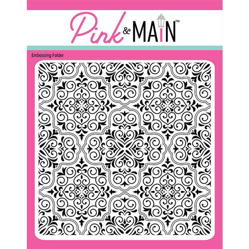 Pink and Main - Embossing Folder - Ornate Tile 1 Pink and Main - Embossing Folder - Ornate Tile