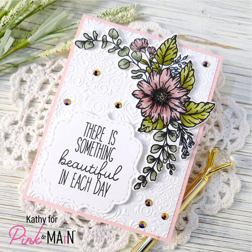 Pink and Main - Embossing Folder - Ornate Tile 2 Pink and Main - Embossing Folder - Ornate Tile