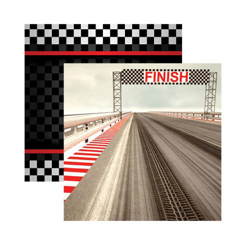 Reminisce - Checkered Flag Collection - 12 x 12 Double Sided Paper - Driven 1 Reminisce - Checkered Flag Collection - 12 x 12 Double Sided Paper - Driven