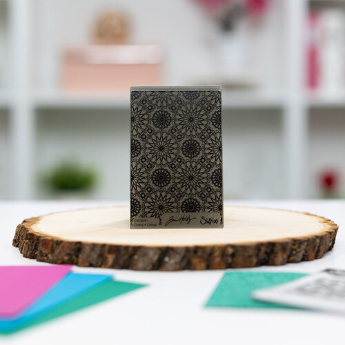 Sizzix - Tim Holtz - 3D Texture Fades - Mini Embossing Folder - Kaleidoscope