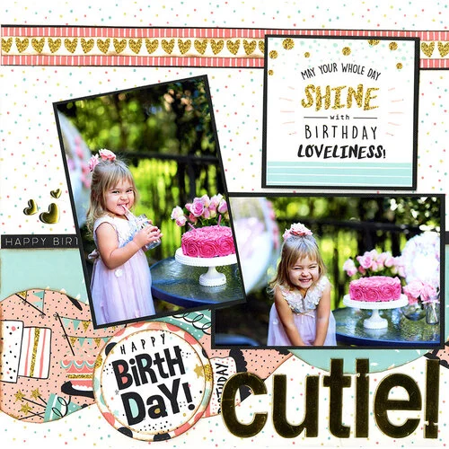 Reminisce - Make A Wish Collection - 12 x 12 Paper Pack 3 Reminisce - Make A Wish Collection - 12 x 12 Paper Pack