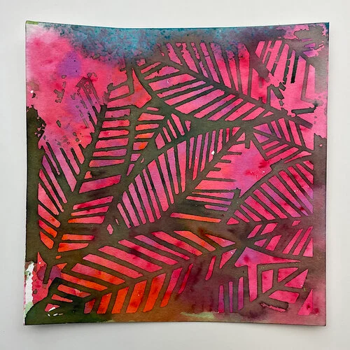 The Crafter's Workshop - 6 x 6 Stencils - Banana Leaves