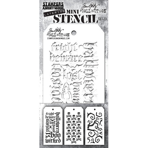 Stampers Anonymous - Tim Holtz - Layering Stencils - Mini Set 23 1 Stampers Anonymous - Tim Holtz - Layering Stencils - Mini Set 23