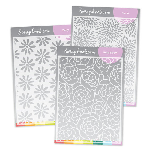 Scrapbook.com - Stencils - Floral Bundle 1 Scrapbook.com - Stencils - Floral Bundle