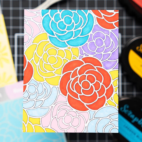 Scrapbook.com - Stencils - Floral Bundle 7 Scrapbook.com - Stencils - Floral Bundle