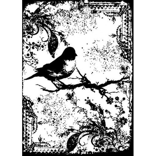 Stampers Anonymous - Tim Holtz - Cling Mounted Rubber Stamp Set - Tattered Sparrow
