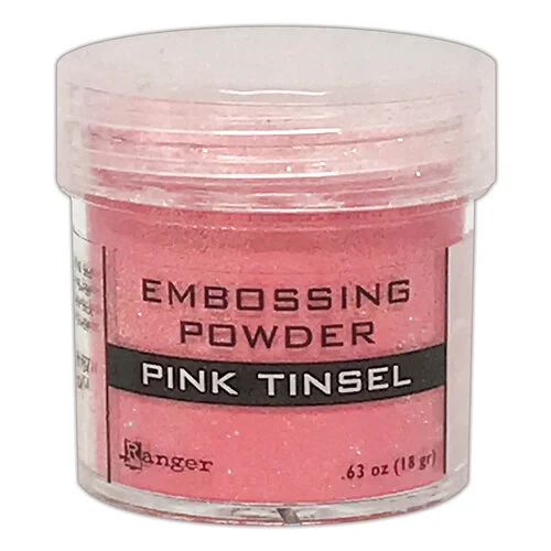 Ranger Ink - Embossing Powder - Pink Tinsel 1 Ranger Ink - Embossing Powder - Pink Tinsel