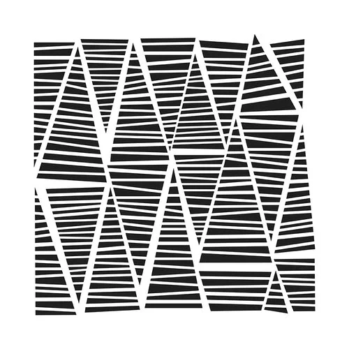 The Crafter's Workshop - 6 x 6 Stencils - Striped Triangles 1 The Crafter's Workshop - 6 x 6 Stencils - Striped Triangles
