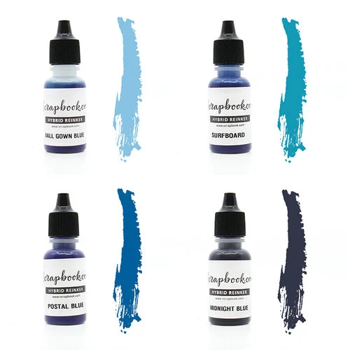 Scrapbook.com - Premium Hybrid Reinker Kit - Blue Group 1 Scrapbook.com - Premium Hybrid Reinker Kit - Blue Group