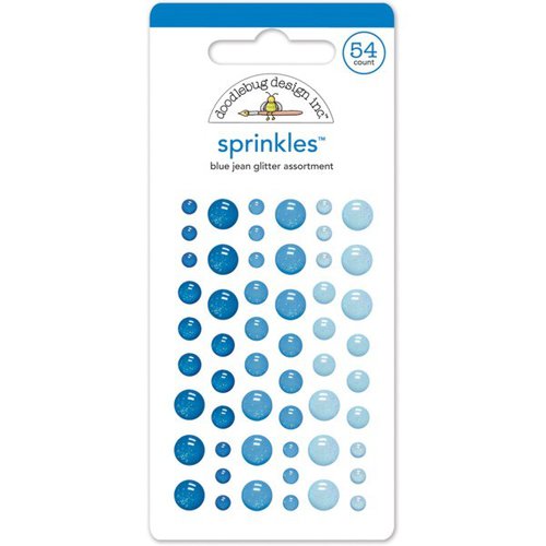 Doodlebug Design - Stickers - Glitter Sprinkles - Enamel Dots - Blue Jean 1 Doodlebug Design - Stickers - Glitter Sprinkles - Enamel Dots - Blue Jean