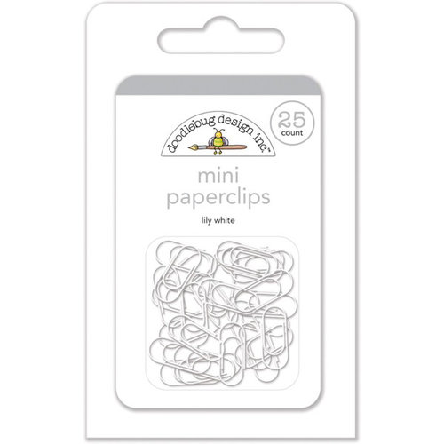 Doodlebug Design - Mini Paperclips - Lily White 1 Doodlebug Design - Mini Paperclips - Lily White