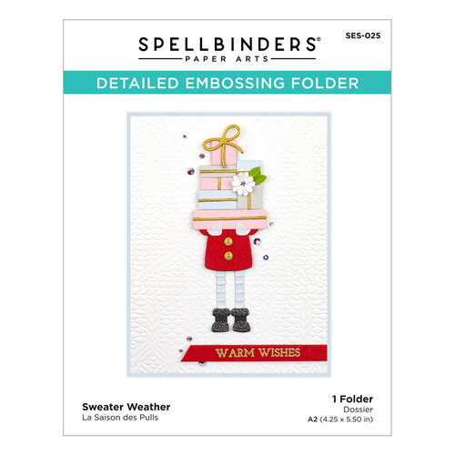 Spellbinders - Embossing Folder - Sweater Weather 2 Spellbinders - Embossing Folder - Sweater Weather