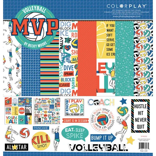 ColorPlay - MVP Volleyball Collection - 12 x 12 Collection Pack 1 ColorPlay - MVP Volleyball Collection - 12 x 12 Collection Pack