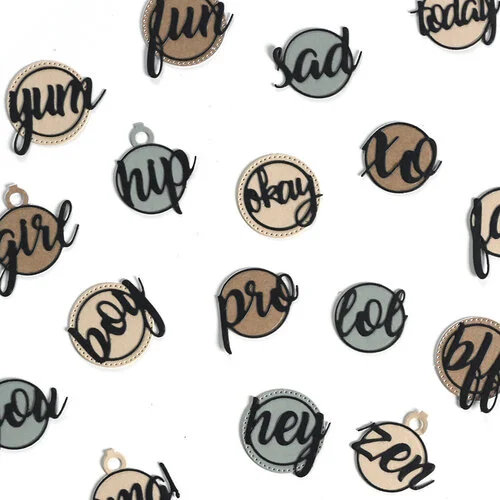 Elizabeth Craft Designs - Planner Essentials Collection - Dies - Essential Set 43 - Circle Words 2 Elizabeth Craft Designs - Planner Essentials Collection - Dies - Essential Set 43 - Circle Words