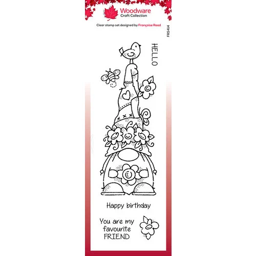 Woodware - Clear Photopolymer Stamps - Floral Hat