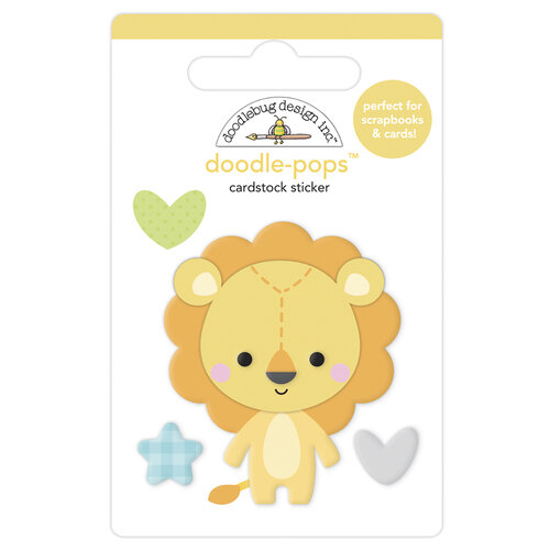 Doodlebug Design - Special Delivery Collection - Stickers - Doodle-Pops - Lovable Lion