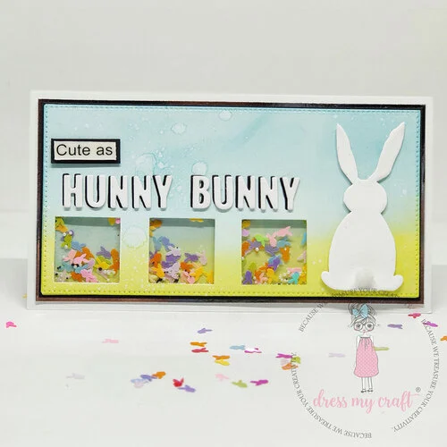 Dress My Craft - Shaker Elements - Sparkling Bunny 4 Dress My Craft - Shaker Elements - Sparkling Bunny