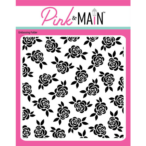 Pink and Main - Embossing Folder - Rose Garden 1 Pink and Main - Embossing Folder - Rose Garden