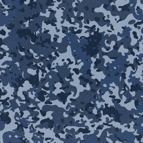 Scrapbook Customs - 12 x 12 Double Sided Paper - Blue Camo
