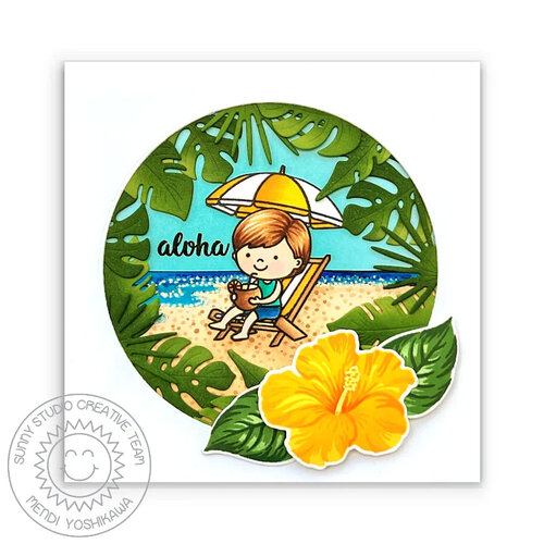 Sunny Studio Stamps - Sunny Snippets - Craft Dies - Summer Greenery 2 Sunny Studio Stamps - Sunny Snippets - Craft Dies - Summer Greenery
