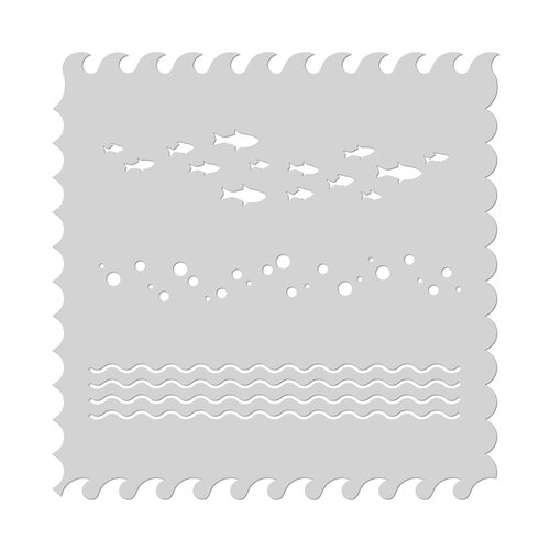 Hero Arts - Stencils - Waves 1 Hero Arts - Stencils - Waves